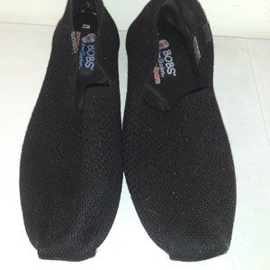 Skechers Women BOBS Plush Shoes - 33257 BBK black size 11 flats slip on